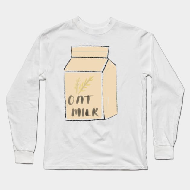 oat milk Long Sleeve T-Shirt by weloveart